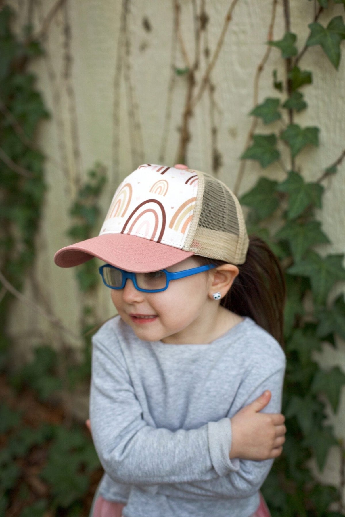 Rose Rainbow Trucker Hat