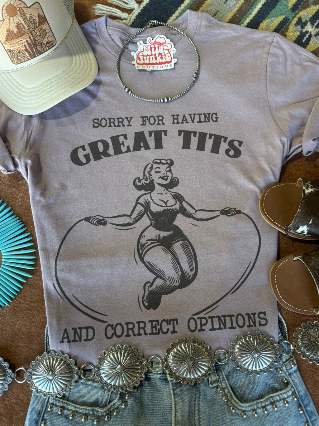 Sorry For Having Great Tits Graphic Tee
