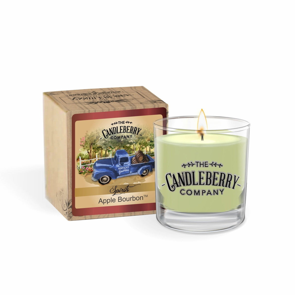 SPIRITS - Apple Bourbon™, Rocks Glass Candle (Collective)