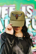 Steer Skull Patch Trucker Hat
