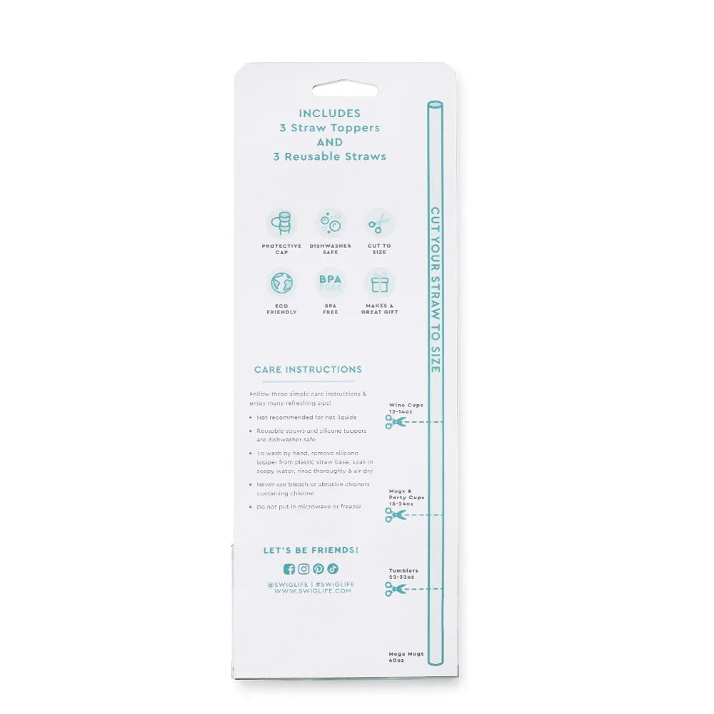 Ocean Straw Topper Set