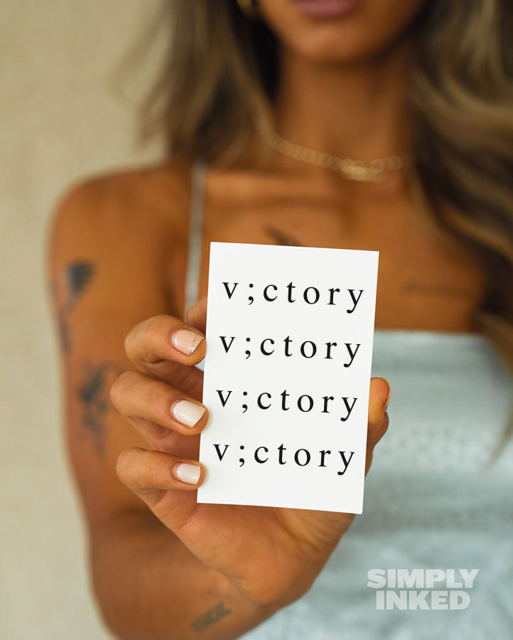 "v;ctory" Tattoo