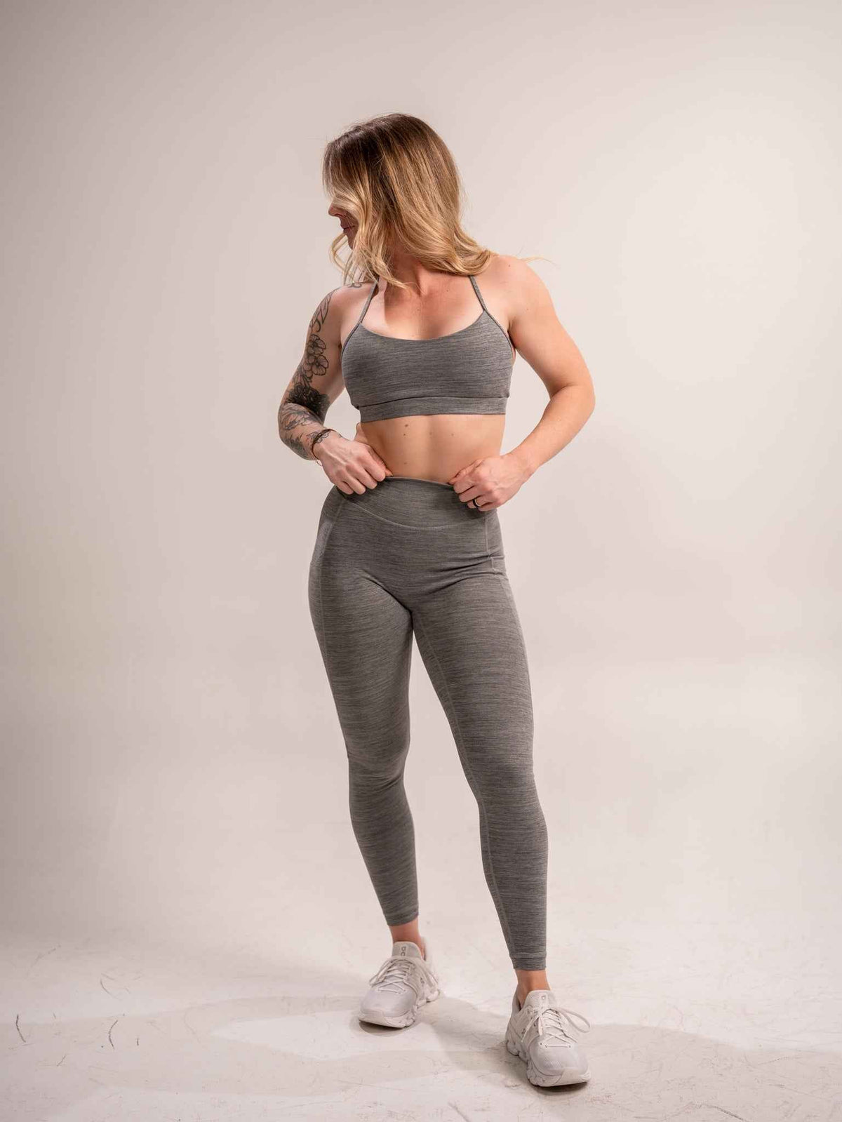 WOMEN'S | DEBUT MEGA-HIGH-RISE LEGGING : GRAY